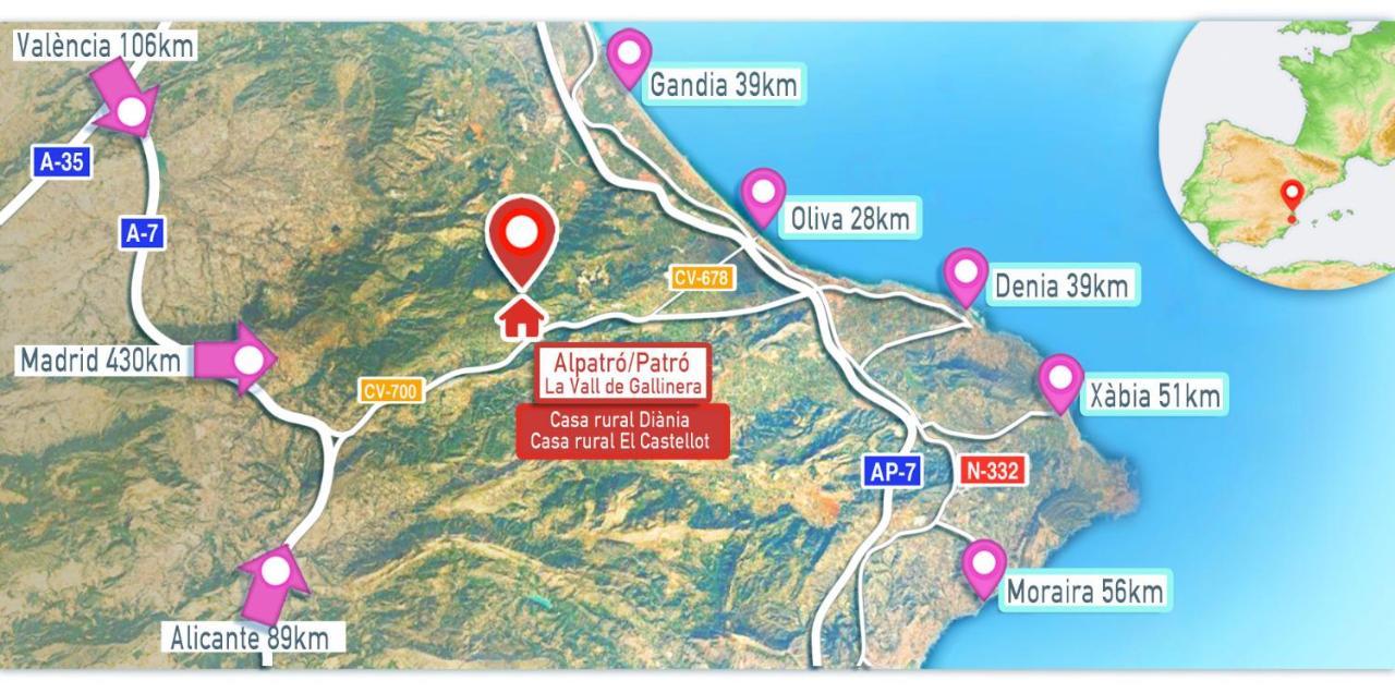 Buhardilla Rustica En La Vall De Gallinera Aparthotel Patró Kültér fotó